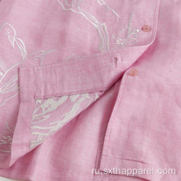 Женские блузки со средним рукавом из льняной ткани